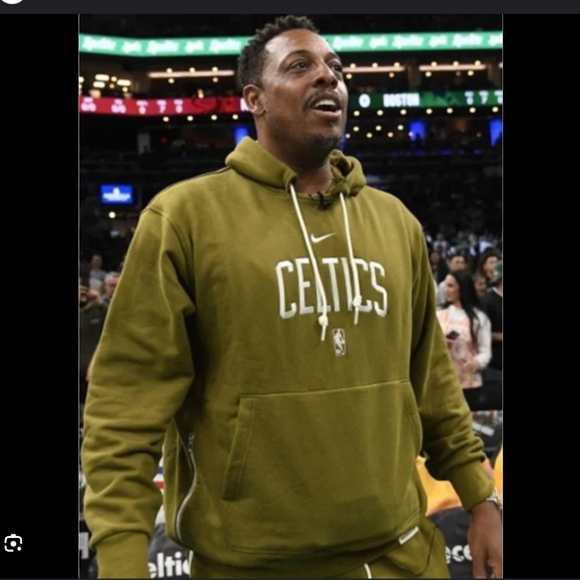Nike NBA Boston Celtics Finals 2024 Performance Hoodie Olive Green Large - Picture 1 of 13